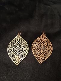 Gold Teardrop Earrings //269